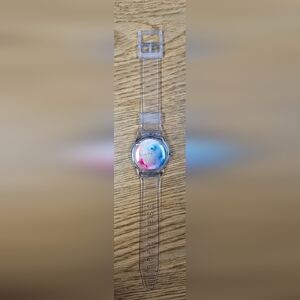 Willis Mini 6018 Women's Quartz Watch Waterproof With Transparent Plastic Strap